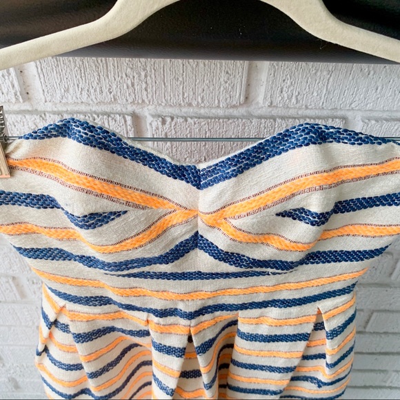 HUTCH Anthropologie Strapless Striped Mini Dress - Picture 5 of 13